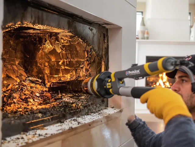 Professional chimney cleaning by Cleveland Chimney Sweep in Cleveland, OH