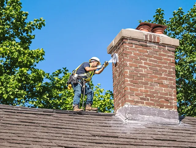Cleveland Chimney Sweep performing an inspection with advanced tools in Cleveland, OH