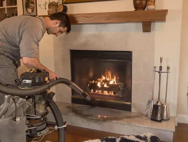 Routine fireplace upkeep by Cleveland Chimney Sweep in Cleveland, OH