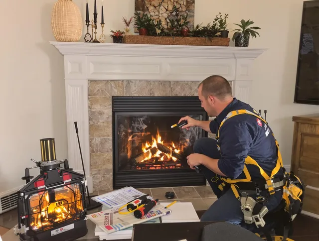 Safety-focused fireplace inspection by Cleveland Chimney Sweep in Cleveland, OH
